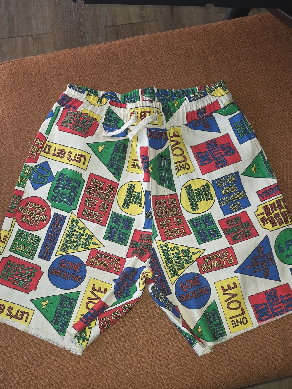 Earthling VIP N.SHEIKH Men's Multicolor Graphic Casual Shorts S